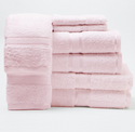Package of 6 100% Cotton Towels - 3 Different Colors (FUCHSIA / RED / PALE PINK)