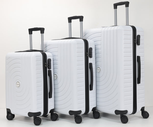 Set of 3 Suitcases 50 - 60 - 70 cm I Rigid Shell in ABS I 4 Wheels at 360° - HOMEROKK PARIS