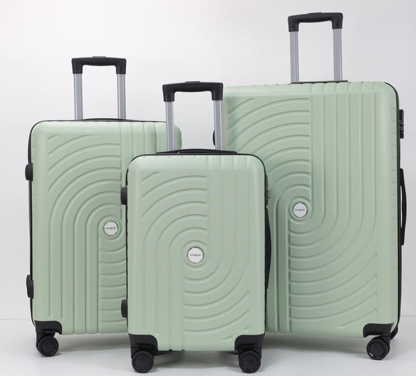 Set of 3 Suitcases 50 - 60 - 70 cm I Rigid Shell in ABS I 4 Wheels at 360° - HOMEROKK PARIS