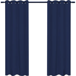 Comprar azul-marino Paquete de 10 cortinas opacas 140 x 240 cm - 7,00 € sin IVA /pz